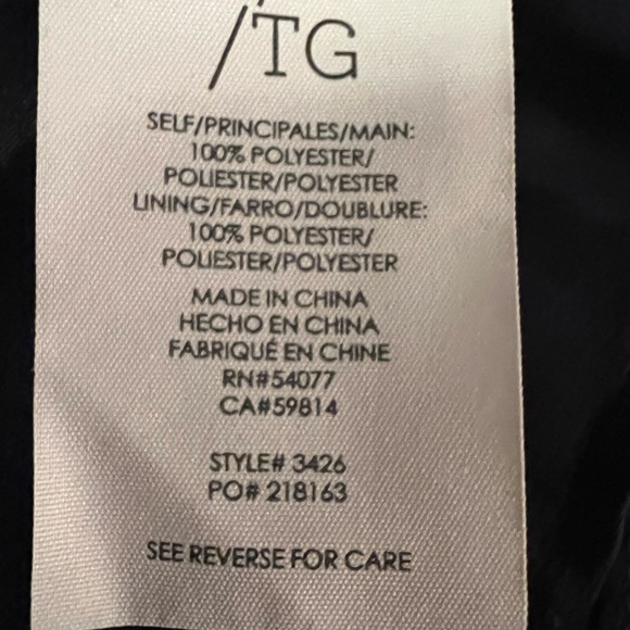 Cabi Lydia #3426 Floral Navy and Mustard Blouse - Picture 4 of 4